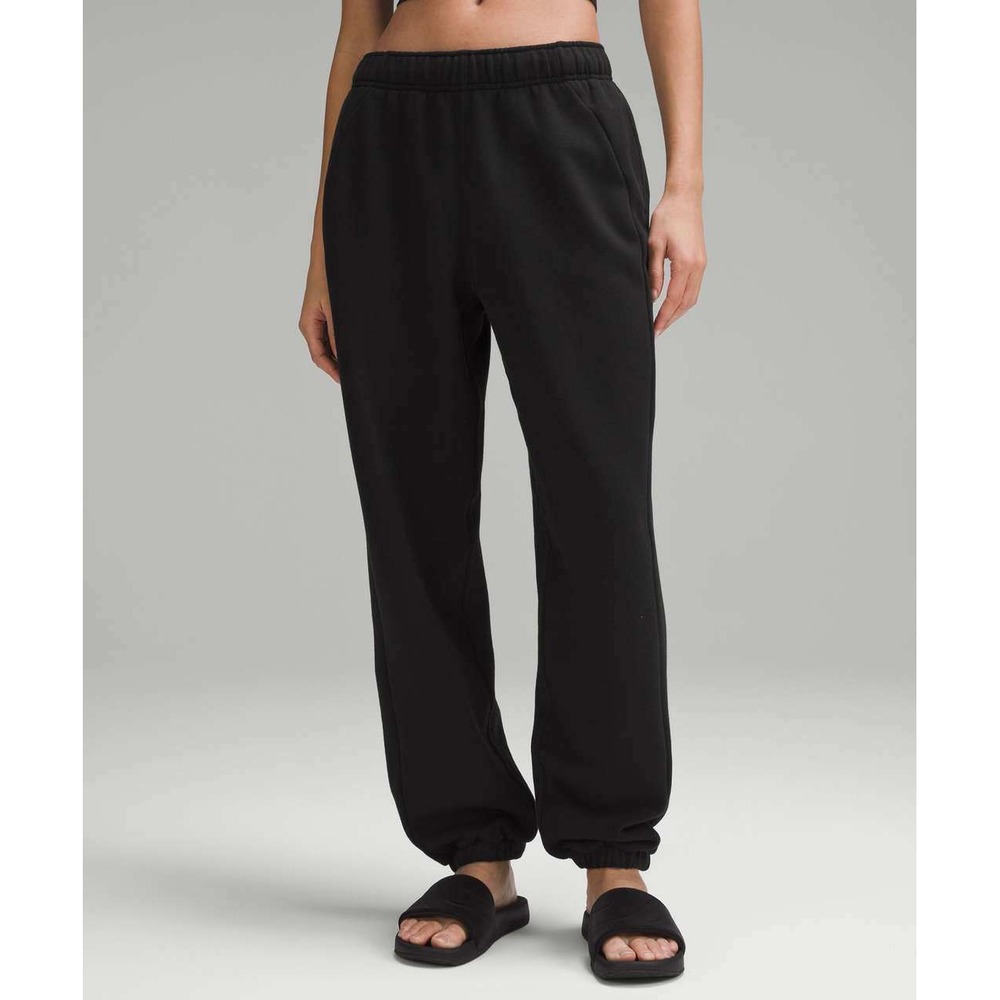 Lululemon Sweatpants Scuba Mid-Rise Oversized Jogger Black Womens XL